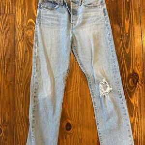 Levi's Light Blue Straight Leg Jeans